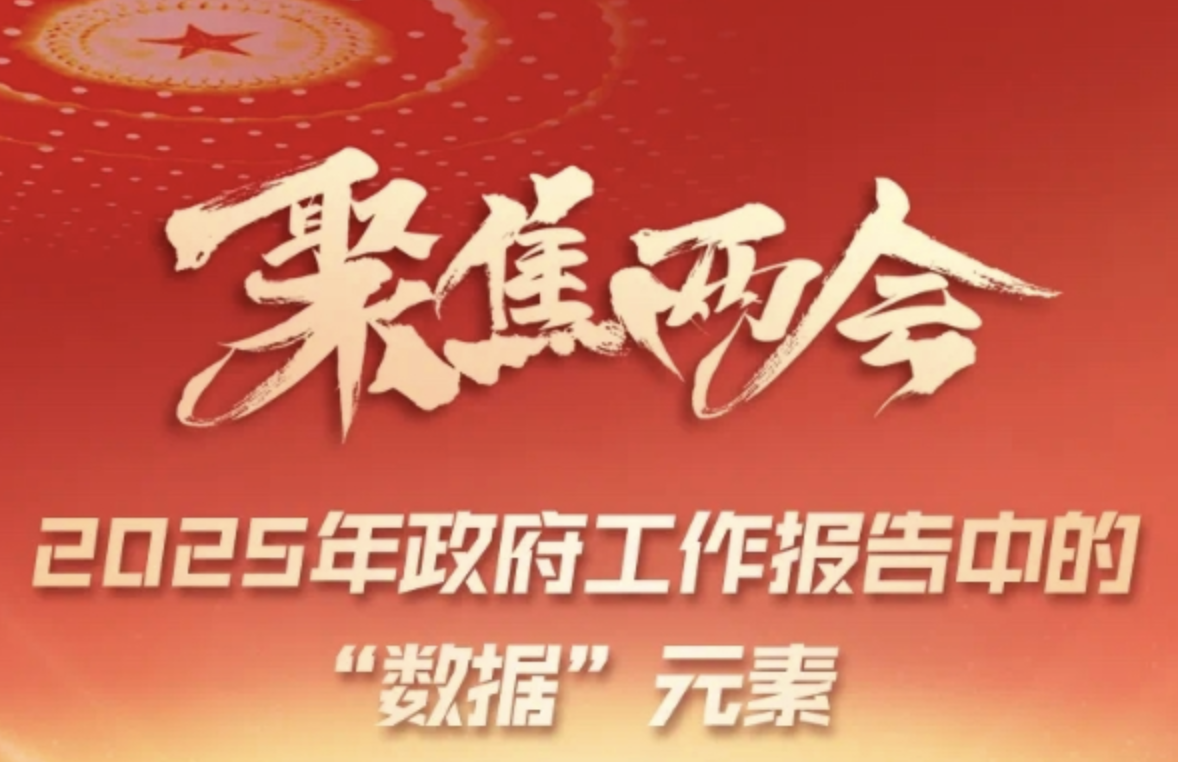 2025年政府工作报告中的“数据”元素